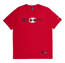 T-Shirt męski Basketball Crewneck czerwony