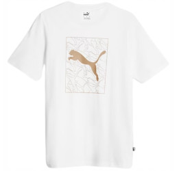 T-Shirt męski Graphic Cat biały